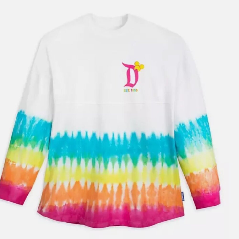 Disney Parks Disneyland Dip Dye Spirit Jersey Neon Rainbow Pineapple Adult